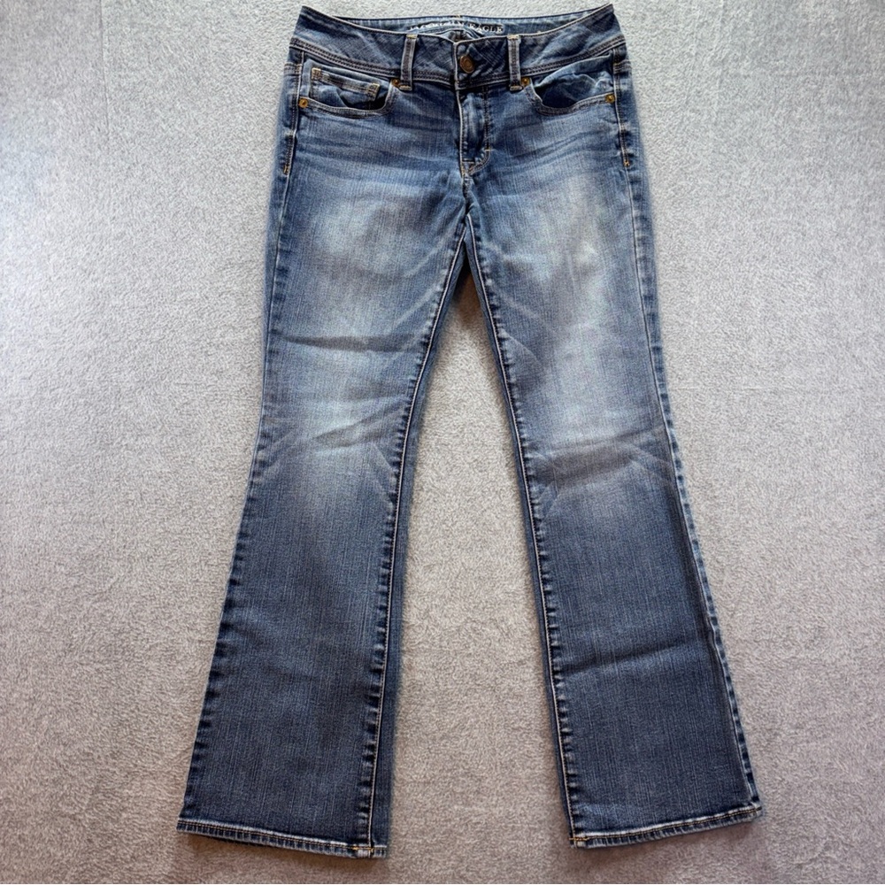 American Eagle Kick Boot Super Stretch Bootcut Jeans Women's Size 6 Short
